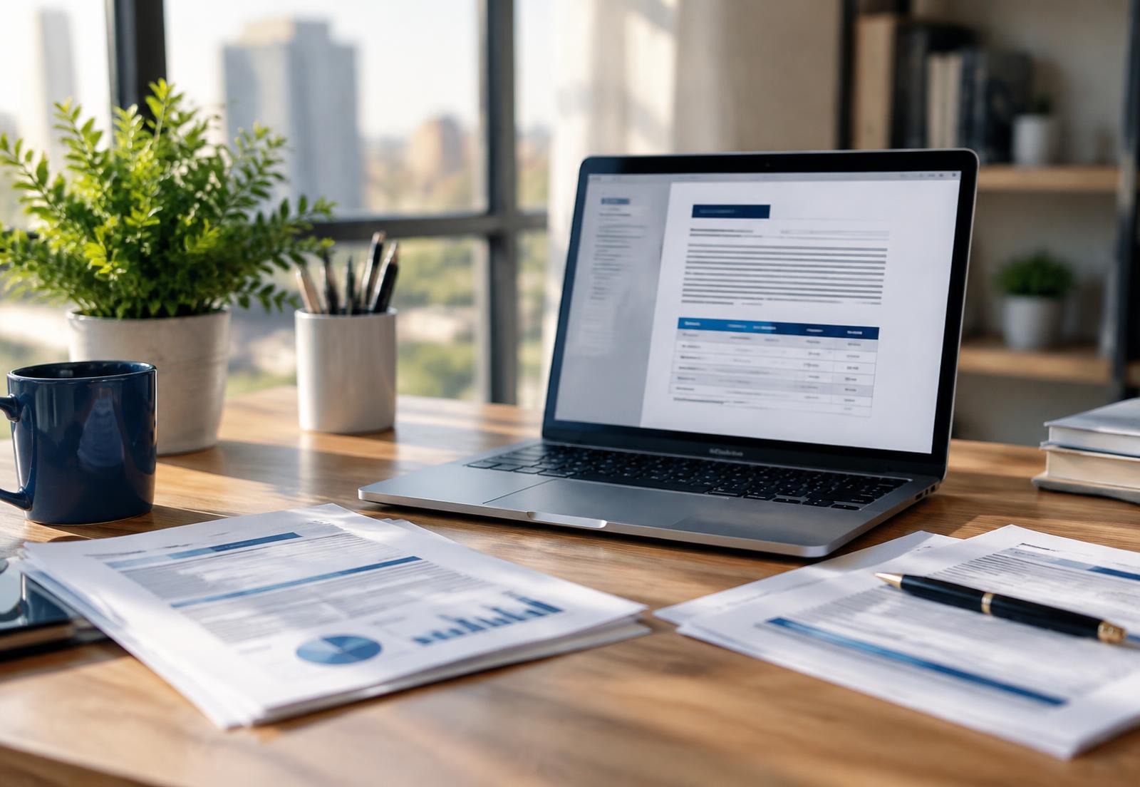Formation Word en ligne : document Word mis en page sur un poste de travail